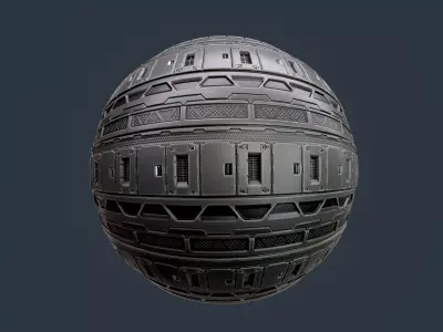 Sci-Fi Military Seamless PBR Texture 119 Texture
