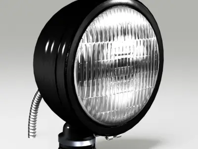 OFF ROAD FOG LIGHT 1 BLACK 3D model