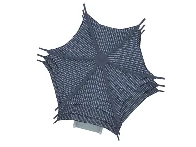 Chinese tower Low-poly 3D model