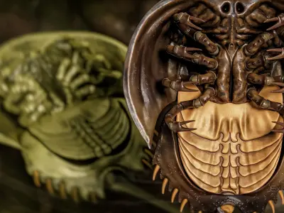 Horseshoe Crab - Trilobite - Monster Underwater Creature - 24 Low-poly 3D model