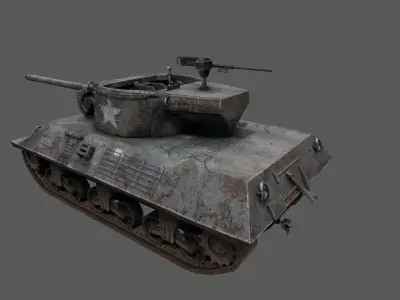 US Tank Destroyer M36 Jackson 3D model