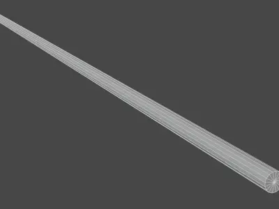 Metal rebar Low-poly 3D model