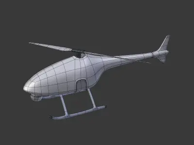 Drone VTUAV Low-poly 3D model