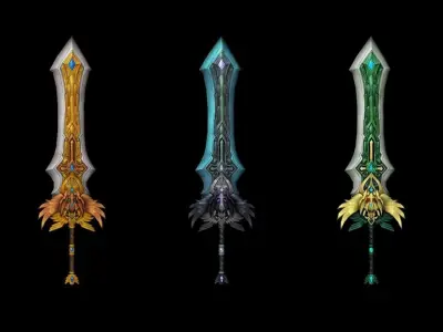 King Greatsword Low-poly 3D model