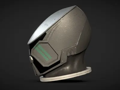 STARFIELD MANTIS SUIT HELMET Low-poly 3D model