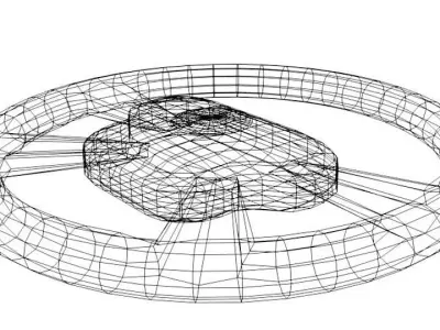 Steering - commercial type 3D model