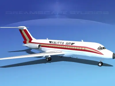 Douglas DC-9-20 Kallitta 3D model