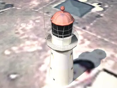 Bustard Head Lighthouse Low-poly 3D model