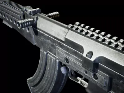 PBR - VZ-58 Tactical Assault Rifle - Game-Ready 3D Asset Low-poly 3D model