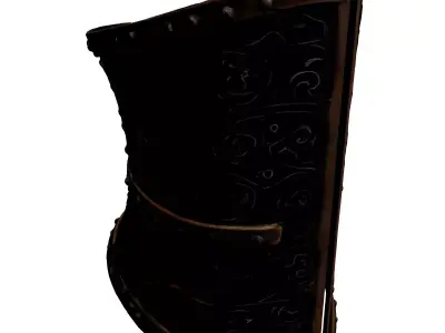 Ornate Fantasy Metal Torso Armor 3D model