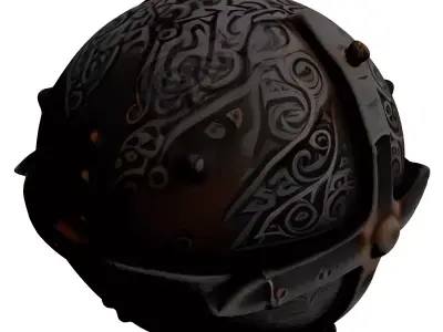 Ornate Medieval Fantasy Orb 3D model