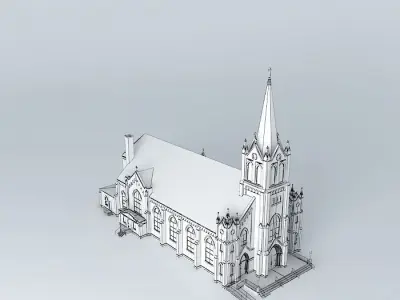 City Church Free 3D model