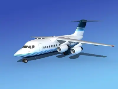 BAe 146-100 Corporate 2 3D model