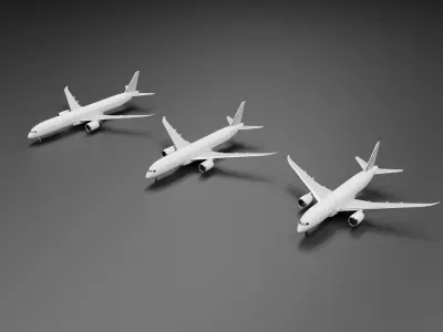 Boeing 787-8 787-9 787-10 Dreamliner Pack 3D model