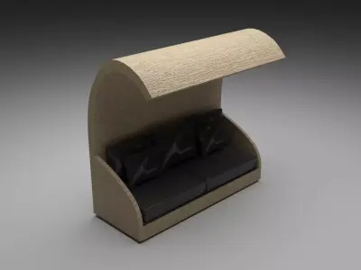 Outdoor Sofa 3D model 2