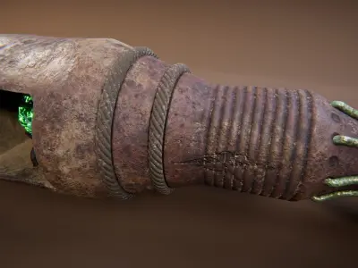 Ancient Artifact Low-poly 3D model