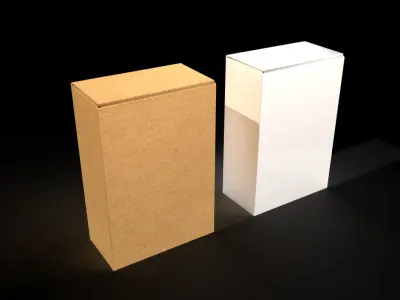 Product Box Low-poly 3D model