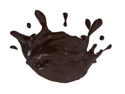 Chocolate Splash Free 005 3D model