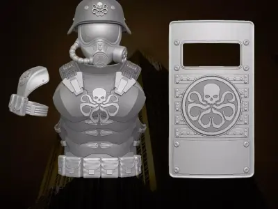 Hydra Armor fan art 3D printable File For Action Figures 3D print model
