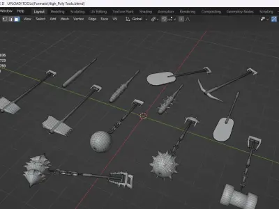 Survival Tools 3D model