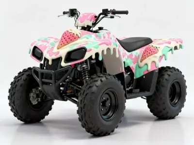 Berry-Scoop ATV 3D Model Low-poly 3D model