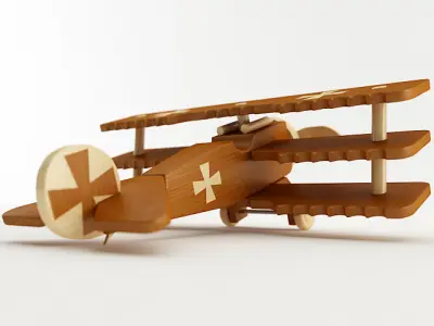 Toy Fokker DR1 3D model