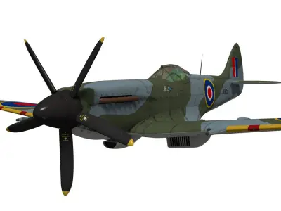 Supermarine Spitfire Mk-XIV 3D model