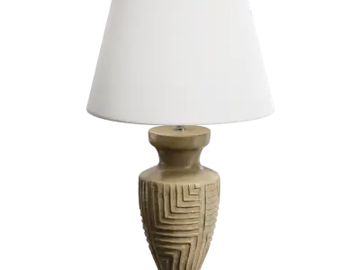 Eno Ceramic Arrius Rome Shade Lamp Model, Beige 