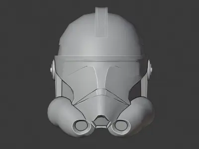 Phase 2 Clone Trooper helmet ROTS Low-poly 3D model