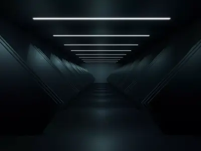 Sci Fi Hallway 3D model buy