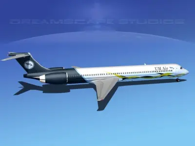 McDonnell Douglas MD80 UM Air 3D model
