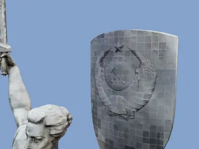 3D - The Motherland Monument - Kyiv Ukraine - usdz gltf obj 3D model