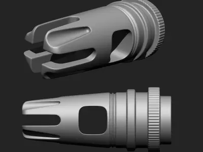 Gun Parts Suppressor IMM Brush Pack 15 in One Vol 3 3D model
