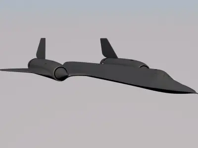 SR-71 Blackbird Reduction-0 3D model 3D model