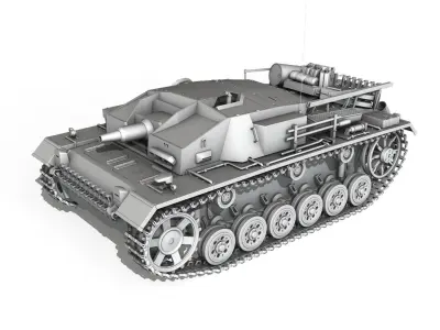 StuG III - Ausfuerung D  3D model