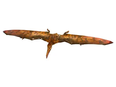 Dinosaur Pteranodon LowPoly Art Polyart Low-poly 3D model