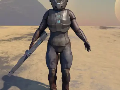 Space Soldier 3D model