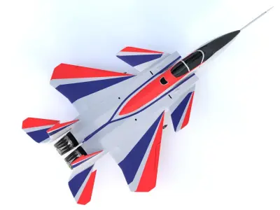 McDonnell Douglas F-15 ACTIVE - THE FRANKENSTEIN FIGHTER - Low-poly 3D model