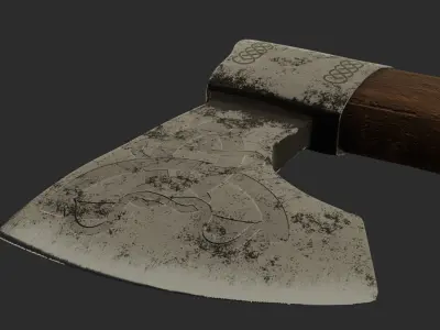 Skull weapon pack Low-poly 3D model