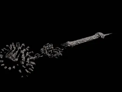 Flail Low-poly 3D model