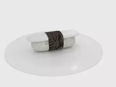 Sushi Plate Low-poly 3D model