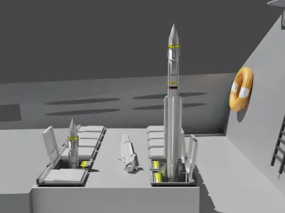 Frigate  Sigma Class Low-poly 3D model