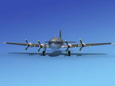 Boeing 307 Stratoliner Pan American 2 3D model
