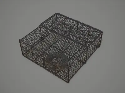 Crab and Lobster Traps - PBR and Game Ready Low-poly 3D model