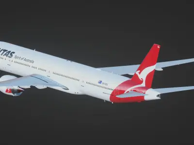 Boeing 777-300ER 3D model