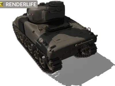 Sherman Tank M4A1 3D model