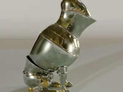 Dog Armor Medium Poly High Res Textures 3D model