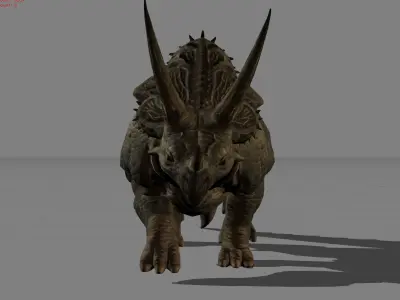 Tricera Dinosaurs Animal Low-poly 3D model