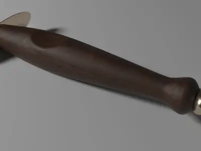 Vintage Combat Knife Free low-poly 3D model