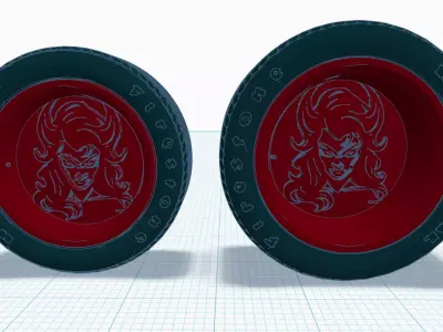 1-25th Shedevil-faced rims and with what if tires 3D print model